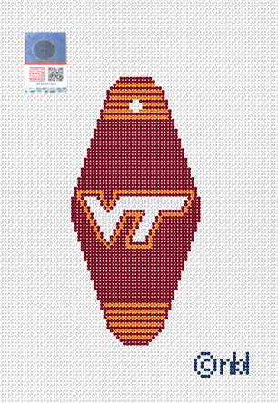 Virginia Tech Hotel Key | Needlepoint by Laura
