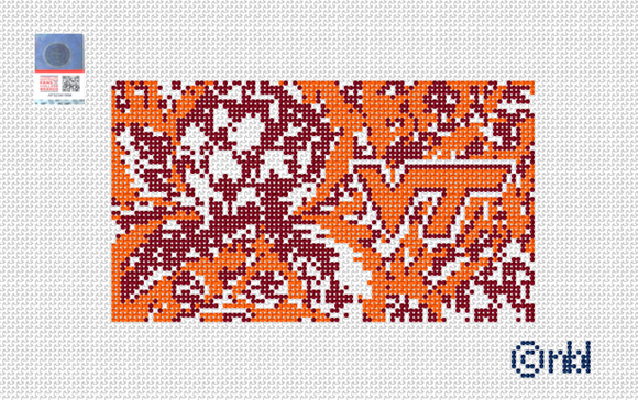 Virginia Tech Artichoke Purse Insert