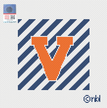 Virginia Stripe Needlepoint Canvas
