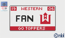 Western Kentucky License Plate- FAN