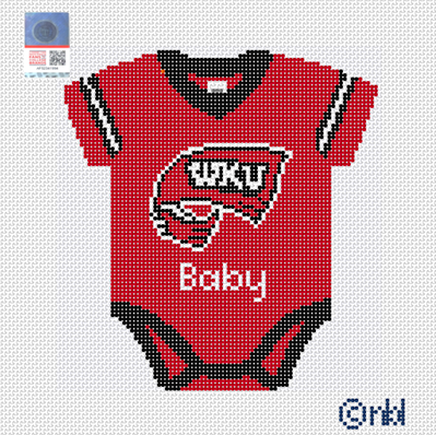 Western Baby Onesie Needlepoint Canvas