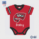 Western Baby Onesie Needlepoint Canvas-1