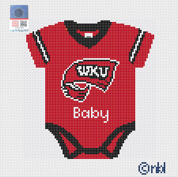 Western Baby Onesie Needlepoint Canvas