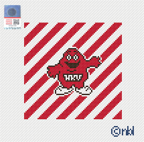 Western Stripe Needlepoint Canvas