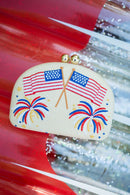 American Flag  - Embroidered Clutch-3