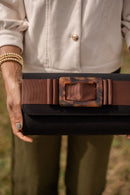 Avery Clutch - Flat Bow and Tortoise Buckle-2