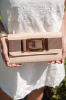 Avery Clutch - Flat Bow and Tortoise Buckle-1
