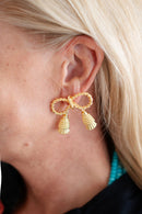 Delaney Tassel Stud Earring - 18k Gold Plated-5