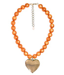 Dottie Heart - Acrylic Necklace-6