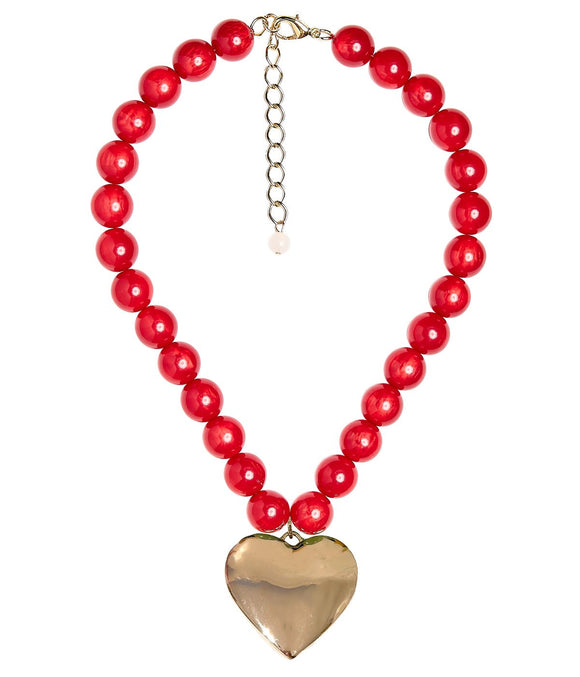 Dottie Heart - Acrylic Necklace