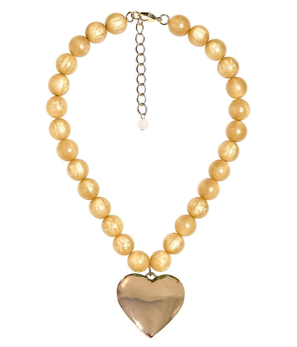 Dottie Heart - Acrylic Necklace