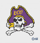 ECU Pirate Mascot 6 by 6-1