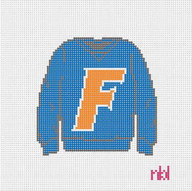 Florida Sweatshirt Needlepoint Canvas - Needlepoint by Laura