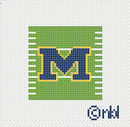 Michigan Football Field Mini Square 2.2-1