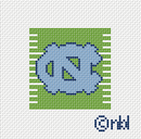 North Carolina Football Field Mini Square 2.2-1