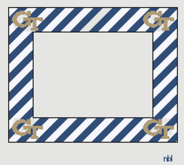 Georgia Tech Picture Frame Canvas 8 x 10 with 5 x 7 opening