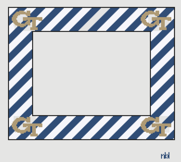 Georgia Tech Picture Frame Canvas 8 x 10 with 5 x 7 opening