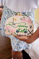 Golf Clutch- Embroidered-1