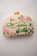 Golf Clutch- Embroidered-3