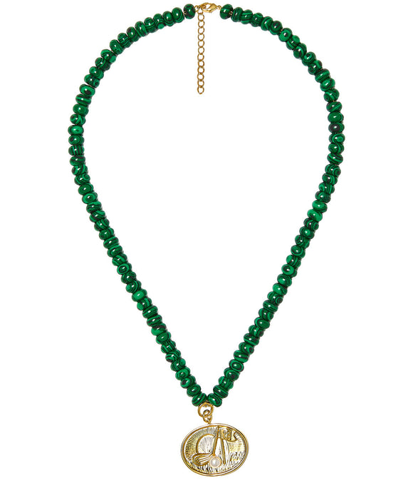 Golf Pendant Necklace - 18k Gold Plated