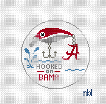 Hooked on Bama Needlepoint Canvas | University of Alabama