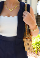 Harbour Charm Necklace - 18k Gold Plated - Belle of the Ball Collection-6