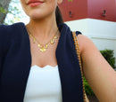 Harbour Charm Necklace - 18k Gold Plated - Belle of the Ball Collection-7