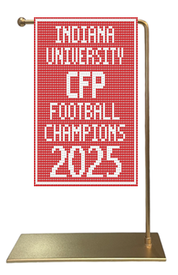 Indiana Champions Banner and Flagpole - 0