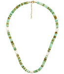 Jenny - Quartz Beaded Necklace with freshwater Pearl-2
