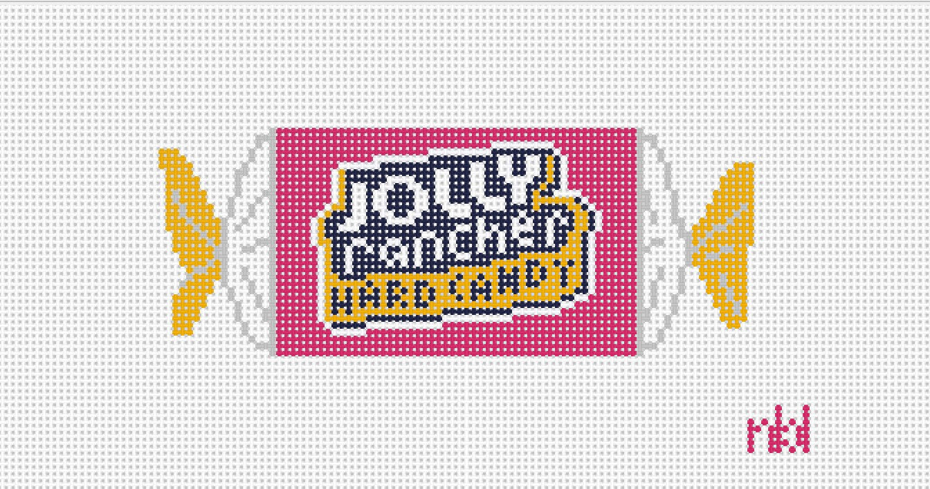 Buy pink Jolly Rancher Candy Needlepoint Canvas