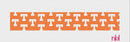 Tennessee Key Fob- Repeating T - Needlepoint by Laura
