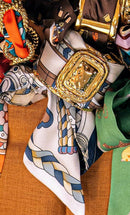 Wide Gold Scarf Cuff - Evie-9