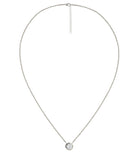 Large Rhinestone Bezel Necklace - 18k Gold Plated-7