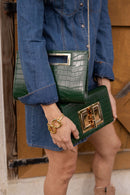 Lillian Croc Clutch-3
