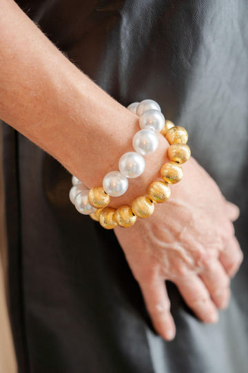 Birdie Bracelet - Pearl and 14mm - 0