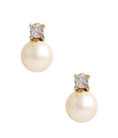 Carolyn- Small Rhinestone and Pearl Stud - Belle of the Ball-1