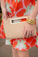 Chloe Clutch - Straw-8