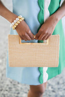Chloe Clutch - Straw-9
