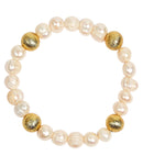 Georgia Beaded Bracelet - Freshwater Pearl and 10mm-1