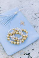 Georgia Beaded Bracelet - Freshwater Pearl and 10mm-3