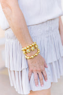 Georgia - Gold Beaded Bracelet-15