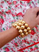Georgia - Gold Beaded Bracelet-2