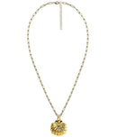 Gold Dune Charm Necklace - 18k Gold Plated - Jess Fay Collection-5
