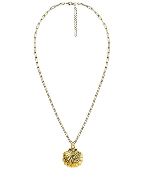 Gold Dune Charm Necklace - 18k Gold Plated - Jess Fay Collection