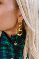 Horsebit - Gold Earrings-2
