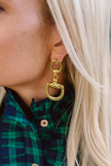 Horsebit - Gold Earrings - 0
