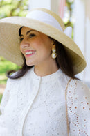 Jackie Pearl & Gold Roped Statement - Earrings - Belle of  the Ball-3