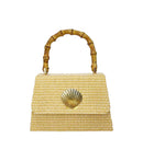 Straw Lulu Bag with Bamboo Handle-10