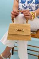 Straw Lulu Bag with Bamboo Handle-4