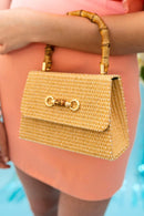 Straw Lulu Bag with Bamboo Handle-6